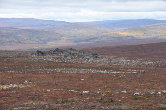 A vastidão da tundra, na Dalton Highway, a caminho do Círculo Polar, no norte do Alaska
